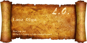 Lasz Olga névjegykártya